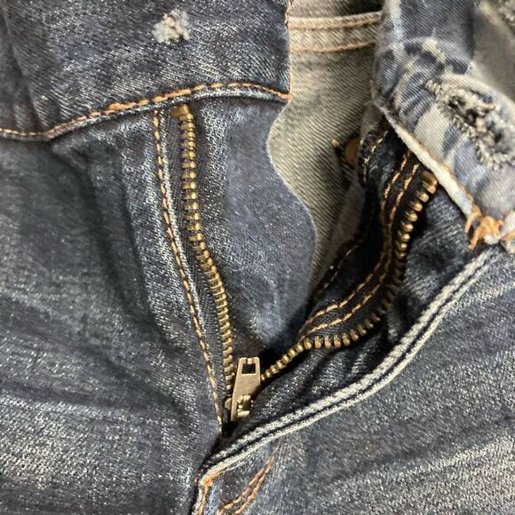 EXPRESS Modern Boyfriend Relaxed Fit Low Rise Size 4 Blue - Picture 10 of 11